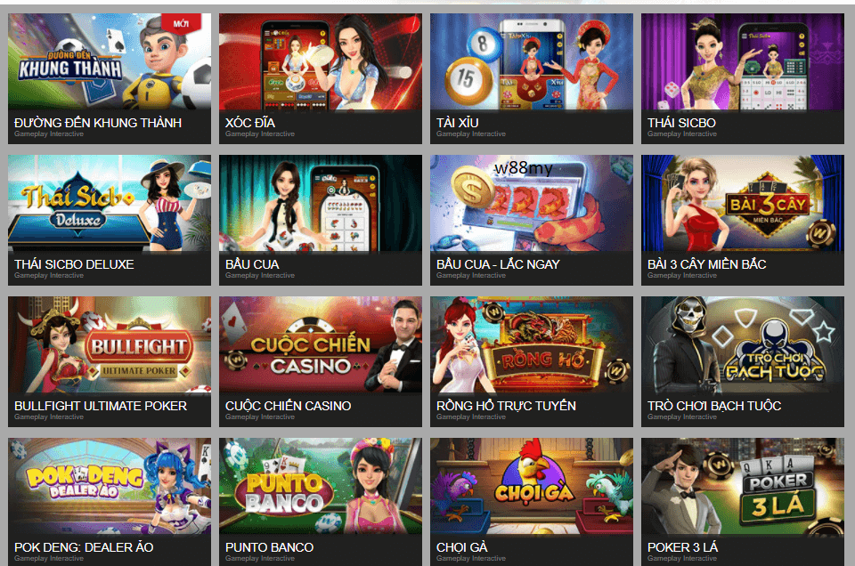 W88my.com sản phẩm cá cược đa dạng